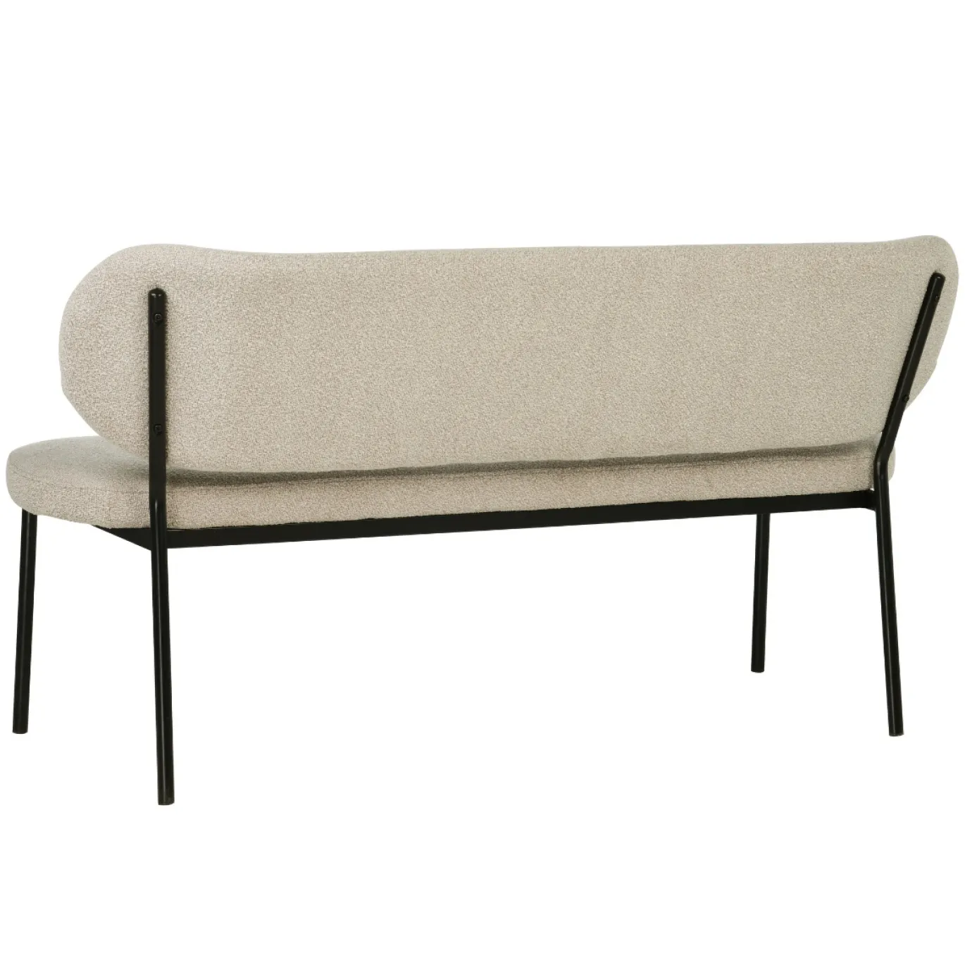 Eetkamerbank Maddie Taupe 160cm - Giga Meubel