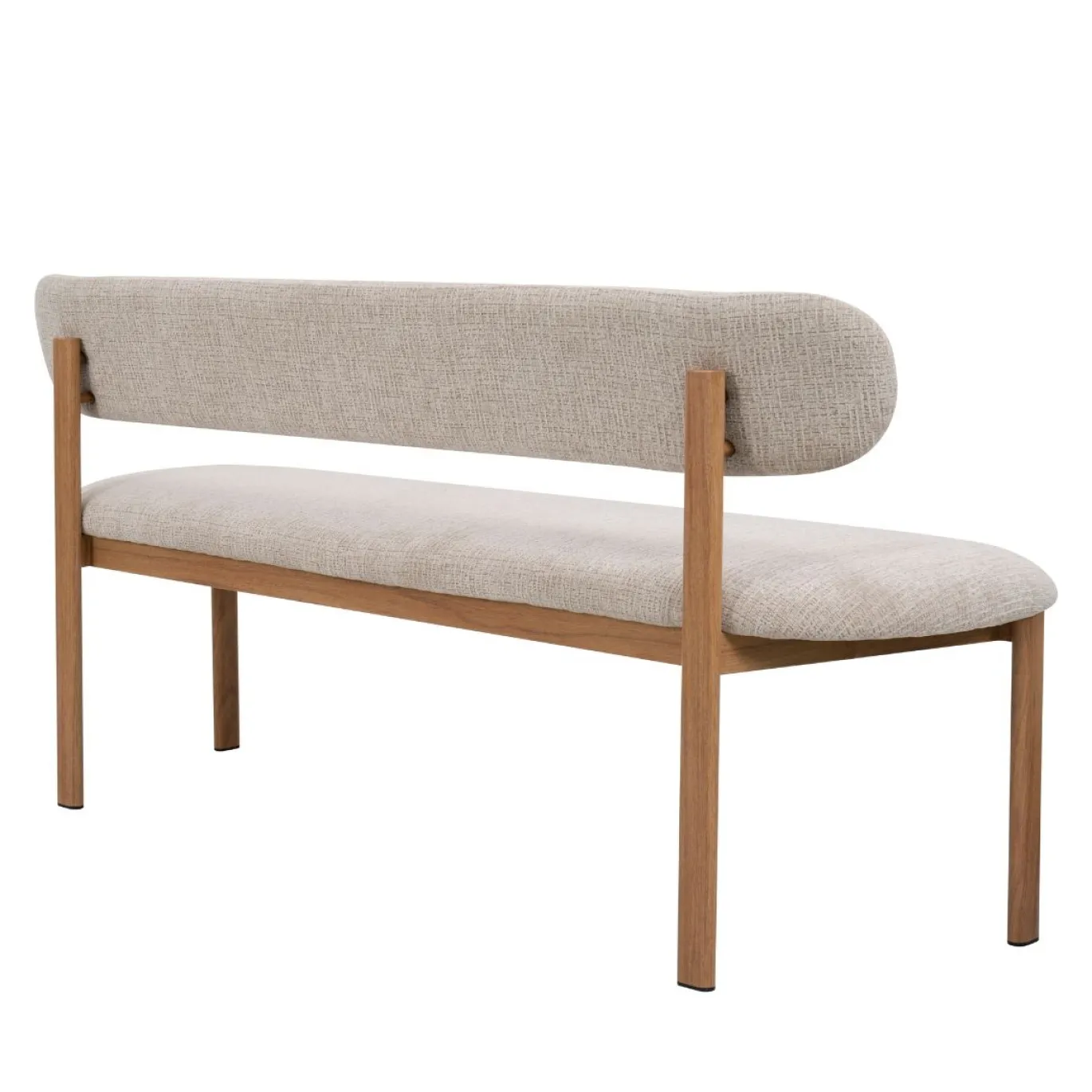 Eetkamerbank Noor Beige/Naturel 160cm - Giga Meubel