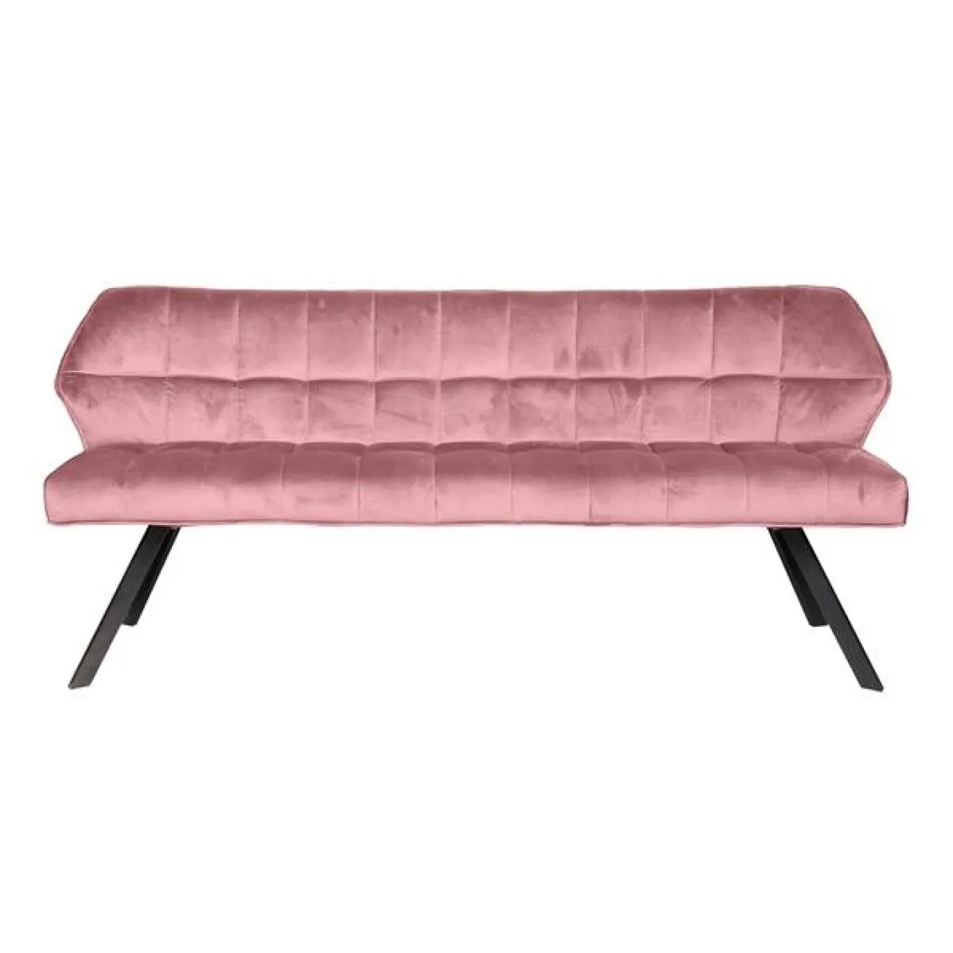Eetkamerbank Raster 180 Roze Velvet - Giga Meubel