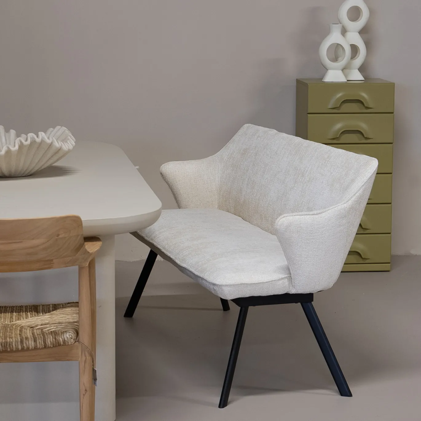 Eetkamerbank Taylor Beige - Giga Meubel