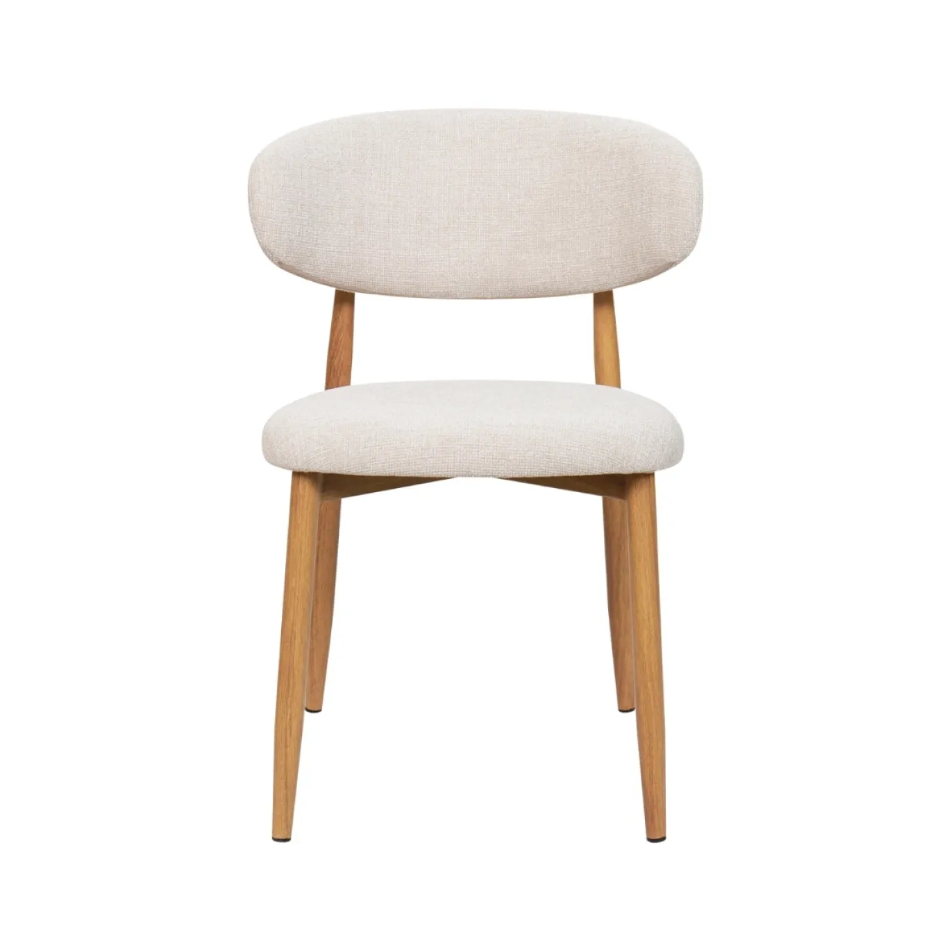 Eetkamerstoel Alexia Beige/Naturel - Giga Meubel