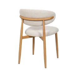 Eetkamerstoel Alexia Beige/Naturel - Giga Meubel