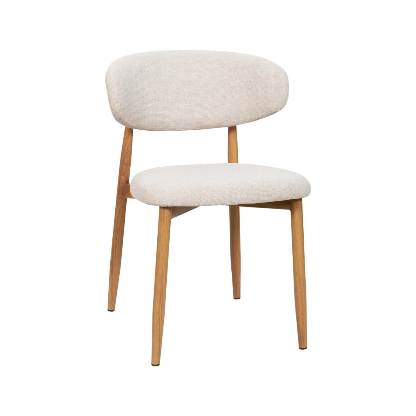 Eetkamerstoel Alexia Beige/Naturel - Giga Meubel