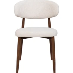 Eetkamerstoel Alexia Beige/Walnoot - Giga Meubel