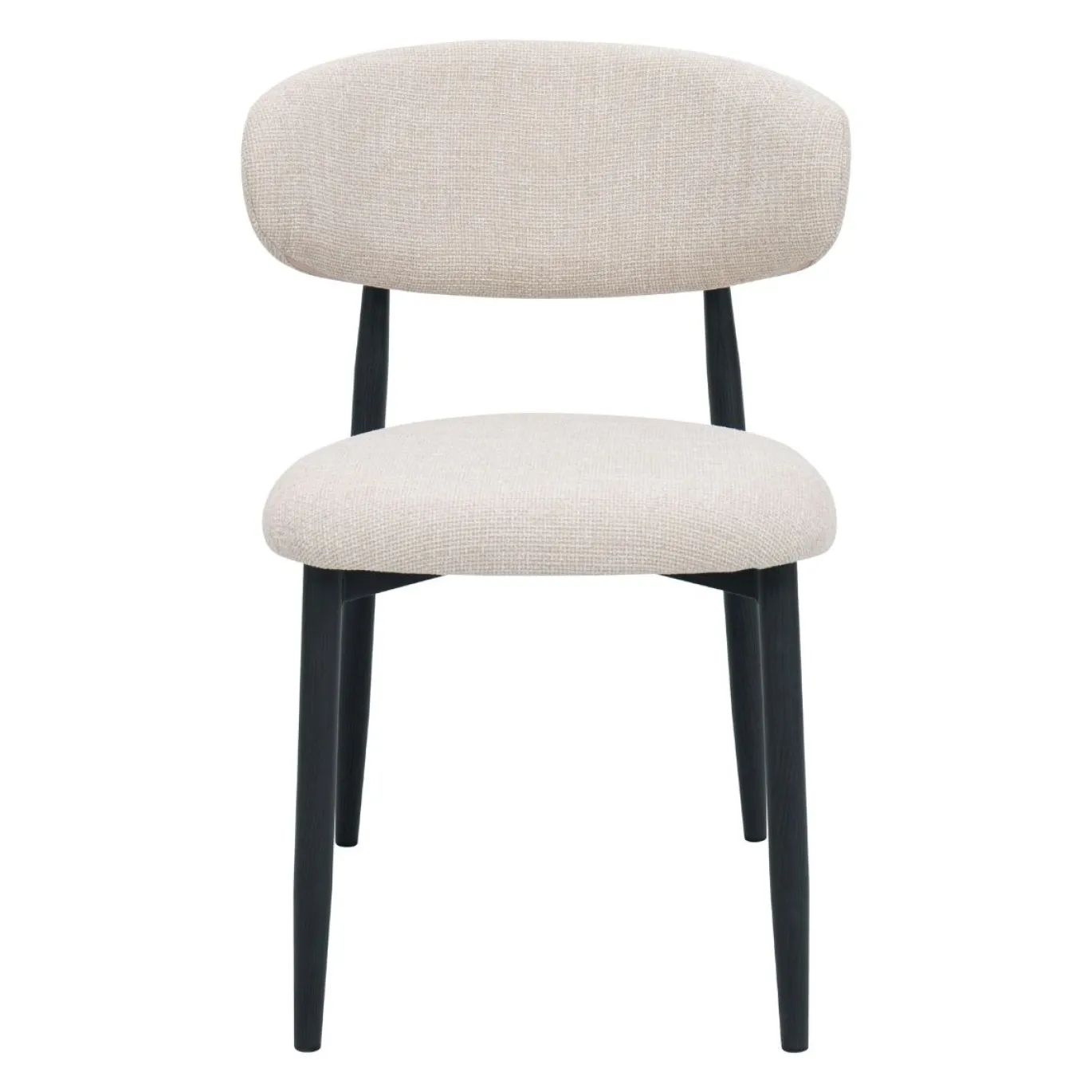 Eetkamerstoel Alexia Beige/Zwart - Giga Meubel