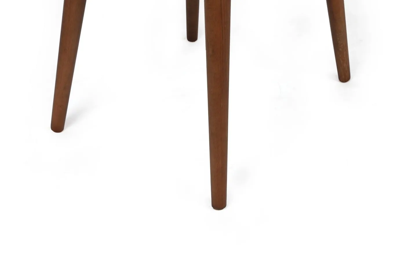 Eetkamerstoel Alfa Velvet Crème/Walnoot Set van 2