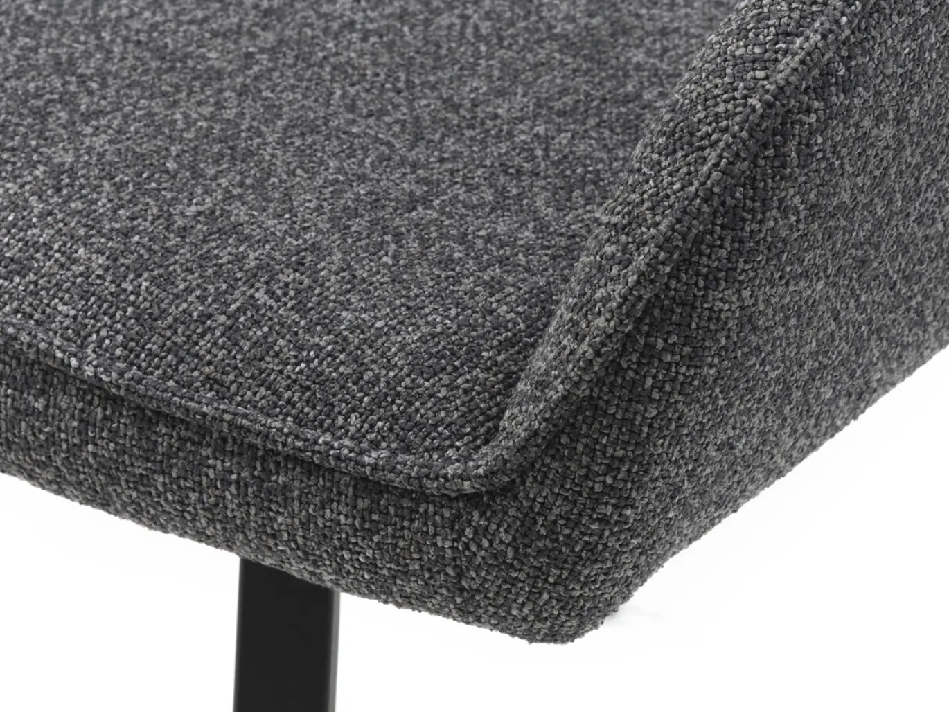 Eetkamerstoel Alma Donkergrijs Melange Swivel - Giga Living