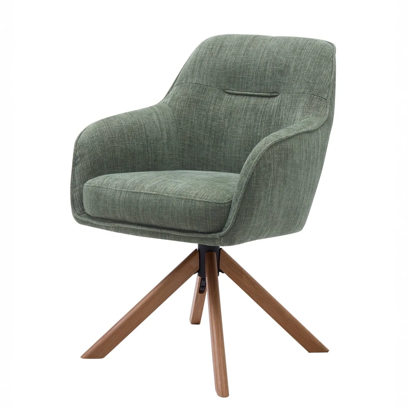 Eetkamerstoel Avola Forest Green/Naturel - Giga Living