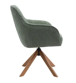 Eetkamerstoel Avola Forest Green/Naturel - Giga Living