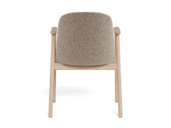 Eetkamerstoel Bas Met Armleuning Monza Beige Naturel Set van 2 - Giga Living