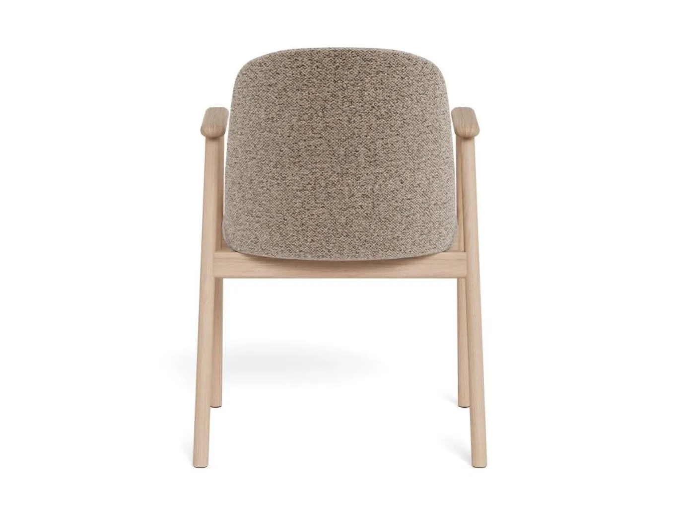 Eetkamerstoel Bas Met Armleuning Monza Beige Naturel Set van 2 - Giga Living