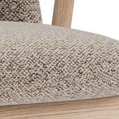 Eetkamerstoel Bas Met Armleuning Monza Beige Naturel Set van 2 - Giga Living