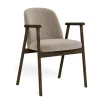 Eetkamerstoel Bas Met Armleuning Monza Beige Donkerbruin Set van 2 - Giga Living