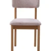 Eetkamerstoel Canora Bouclé Zand/Espresso - Giga Living