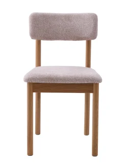 Eetkamerstoel Canora Bouclé Zand/Espresso - Giga Living
