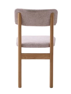 Eetkamerstoel Canora Bouclé Zand/Espresso - Giga Living