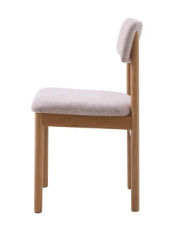 Eetkamerstoel Canora Bouclé Zand/Naturel - Giga Living