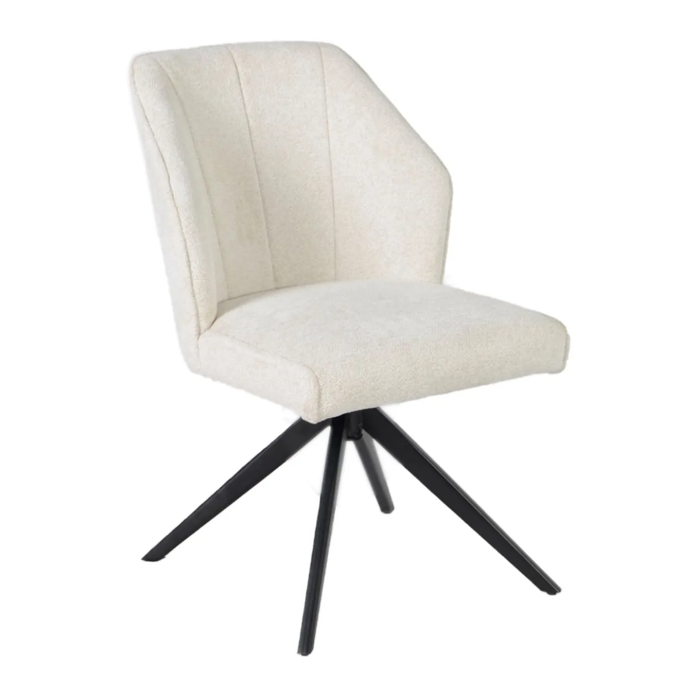 Eetkamerstoel Charlotte Beige Draaibaar - Giga Meubel