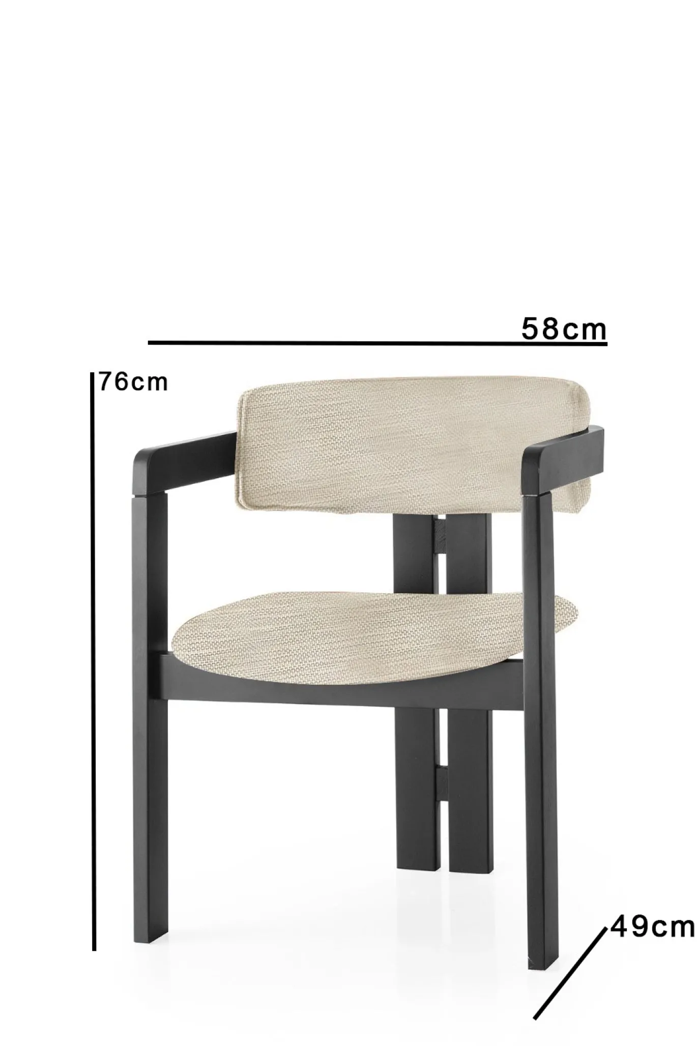 Eetkamerstoel Civler Velvet Lichtgrijs