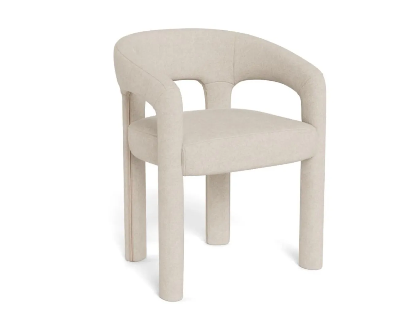 Eetkamerstoel Cole Met Armleuning Apia Beige - Giga Living