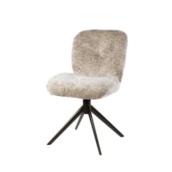 Eetkamerstoel Comfort Draaibaar Set van 2 Alura Zand/Bruin - Giga Meubel