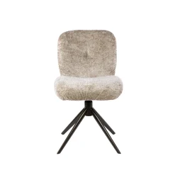Eetkamerstoel Comfort Draaibaar Set van 2 Alura Zand/Bruin - Giga Meubel