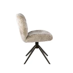 Eetkamerstoel Comfort Draaibaar Set van 2 Alura Zand/Bruin - Giga Meubel