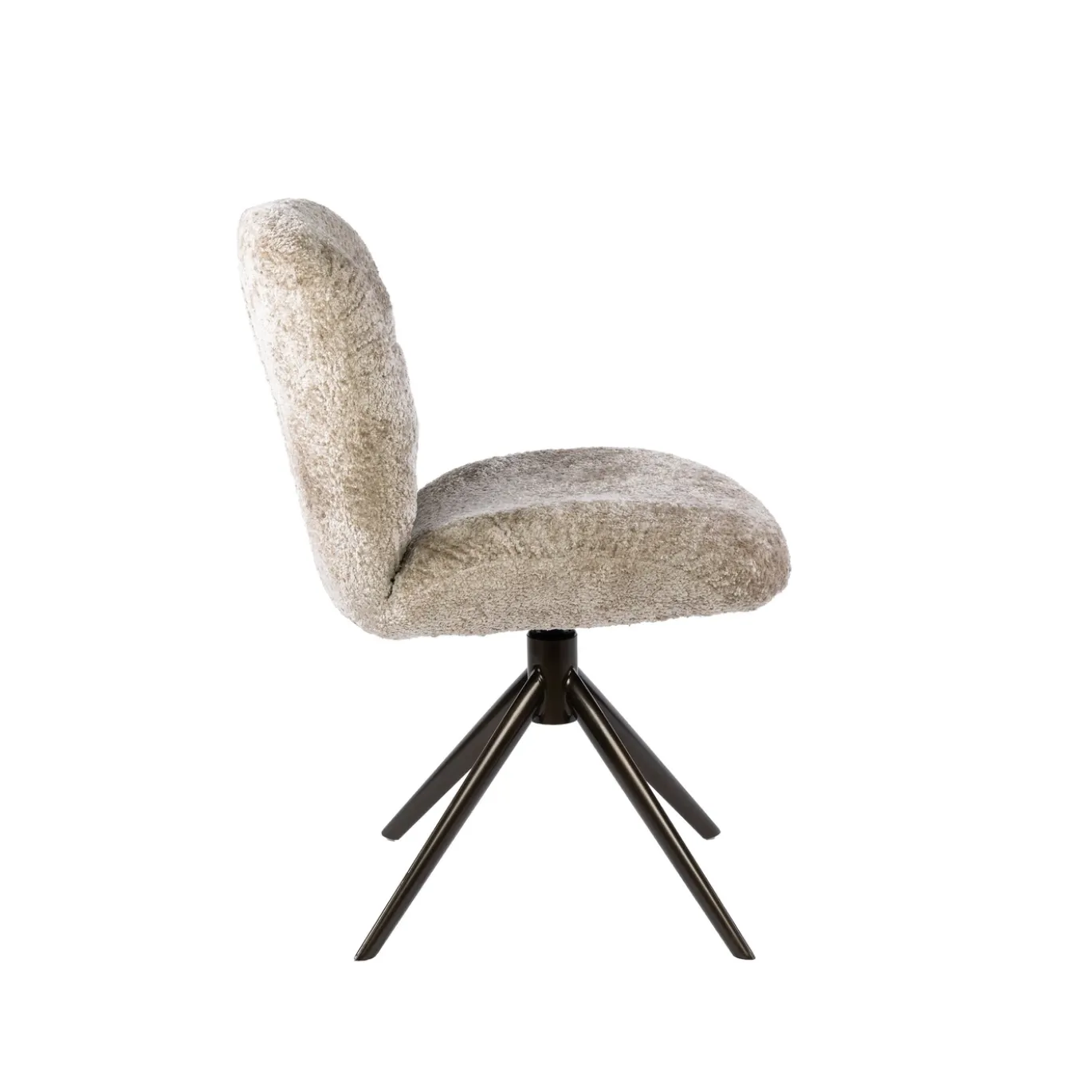 Eetkamerstoel Comfort Draaibaar Set van 2 Alura Zand/Bruin - Giga Meubel