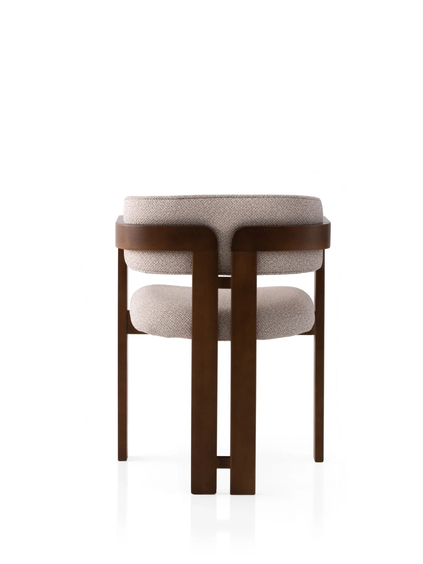 Eetkamerstoel Cozy Crème/Walnoot