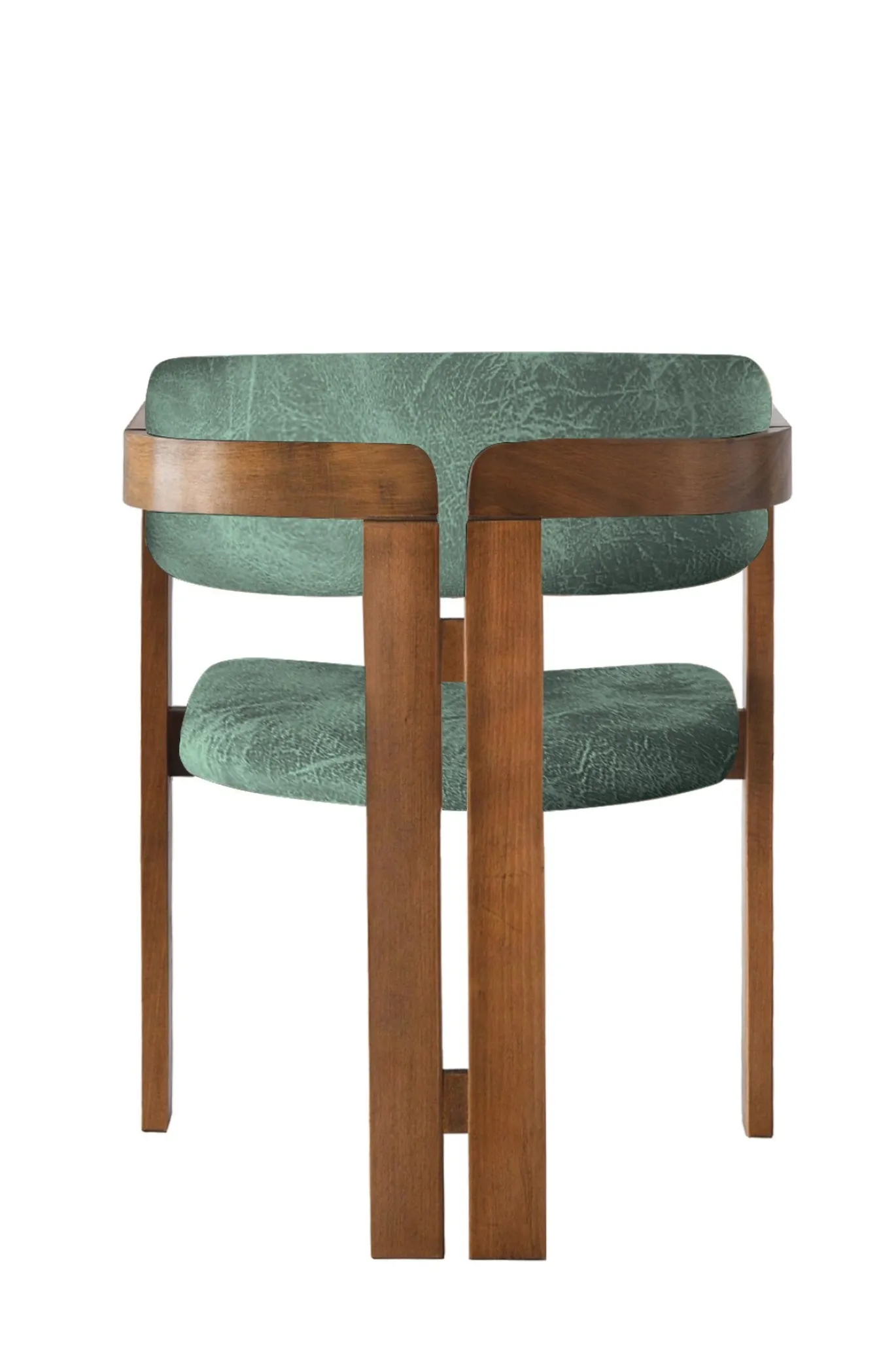 Eetkamerstoel Cozy Groen/Walnoot