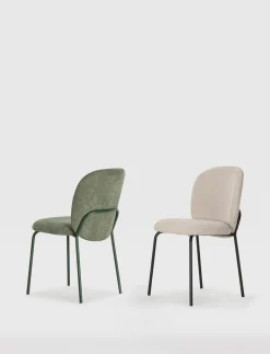 Eetkamerstoel Daia Beige/zwart - Giga Meubel