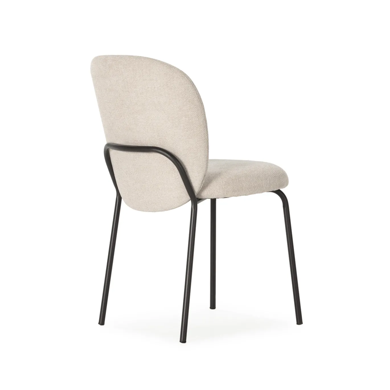 Eetkamerstoel Daia Beige/zwart - Giga Meubel