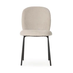 Eetkamerstoel Daia Beige/zwart - Giga Meubel