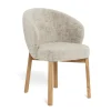 Eetkamerstoel Darlene Met Armleuning Juto Beige Set van 2 - Giga Living