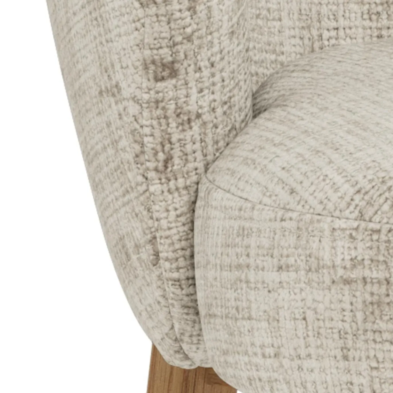 Eetkamerstoel Darlene Met Armleuning Juto Beige Set van 2 - Giga Living