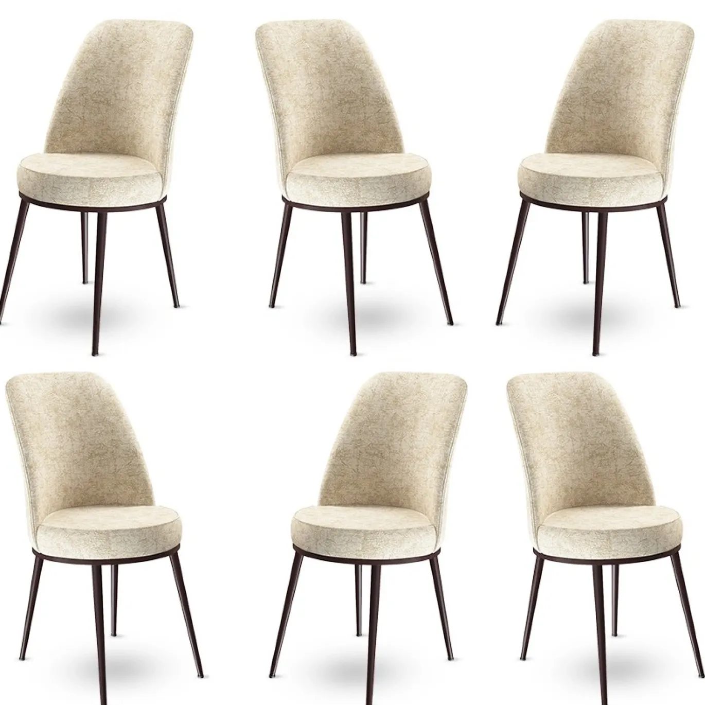Eetkamerstoel Dexa Crème Set van 6
