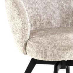 Eetkamerstoel Durin Met Armleuning Beige Juto - Giga Living