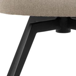 Eetkamerstoel Durin met Armleuning Beige - Giga Living