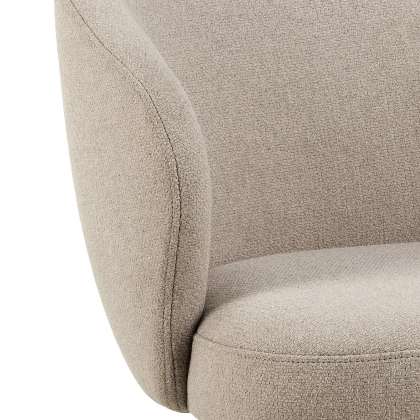 Eetkamerstoel Durin met Armleuning Beige - Giga Living