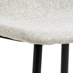 Eetkamerstoel Duvra Lichtgrijs/Zwart Nesia - Giga Living