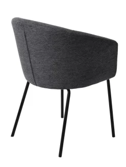 Eetkamerstoel Easton Donkergrijs Fabric - Giga Living