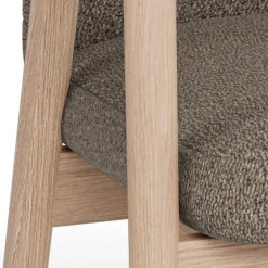 Eetkamerstoel Ellen Met Armleuning Cona Taupe Set van 2 - Giga Living