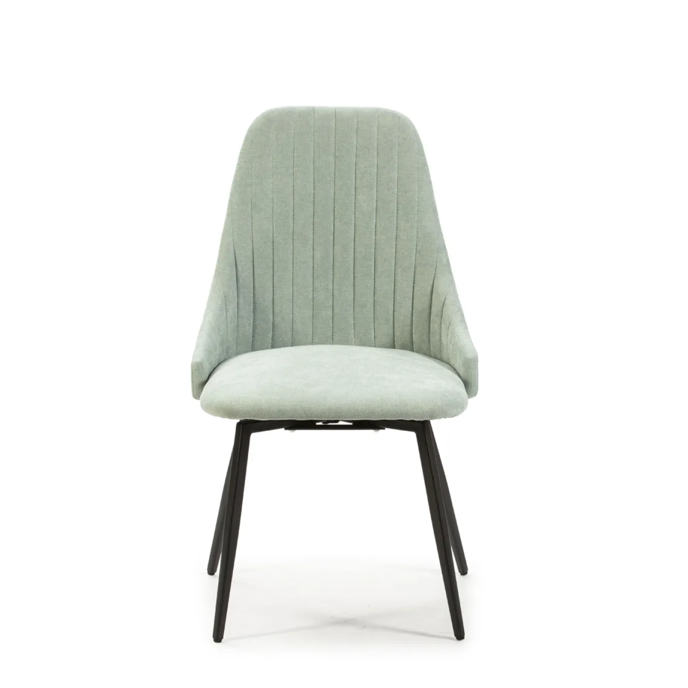 Eetkamerstoel Elma Draaibaar Turquoise / Zwart - Giga Meubel