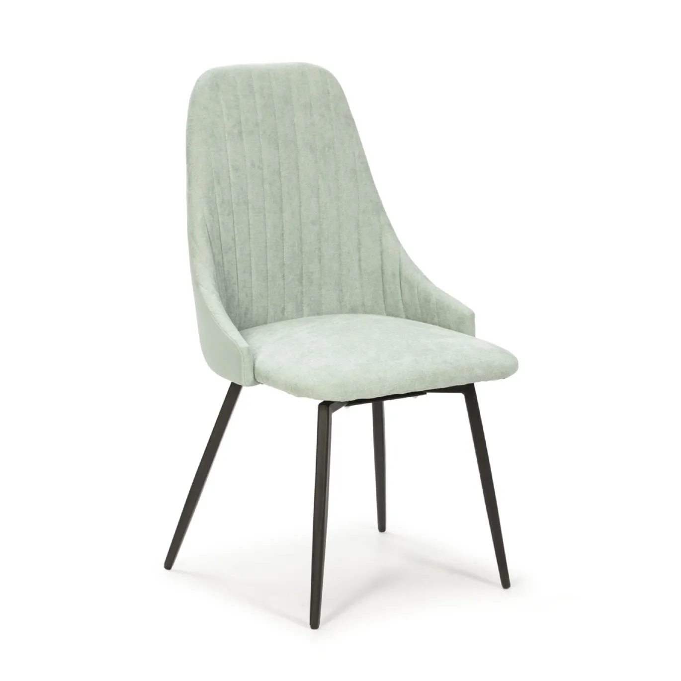 Eetkamerstoel Elma Draaibaar Turquoise / Zwart - Giga Meubel