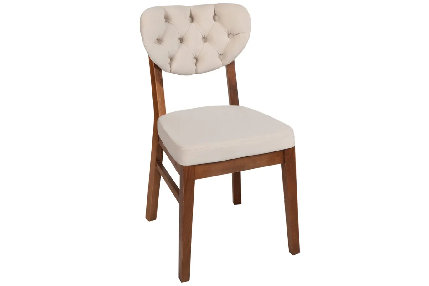 Eetkamerstoel Elma Velvet Beige Set van 2
