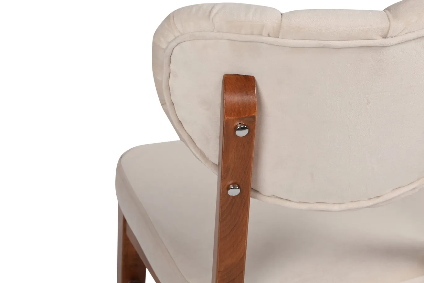 Eetkamerstoel Elma Velvet Beige Set van 2