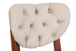 Eetkamerstoel Elma Velvet Beige Set van 2