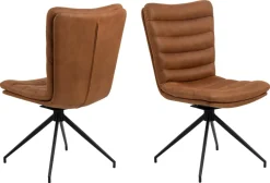 Eetkamerstoel Elsen Kentucky Brandy Set van 2 - Giga Living