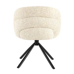 Eetkamerstoel Emilia Beige Draaibaar - Giga Meubel