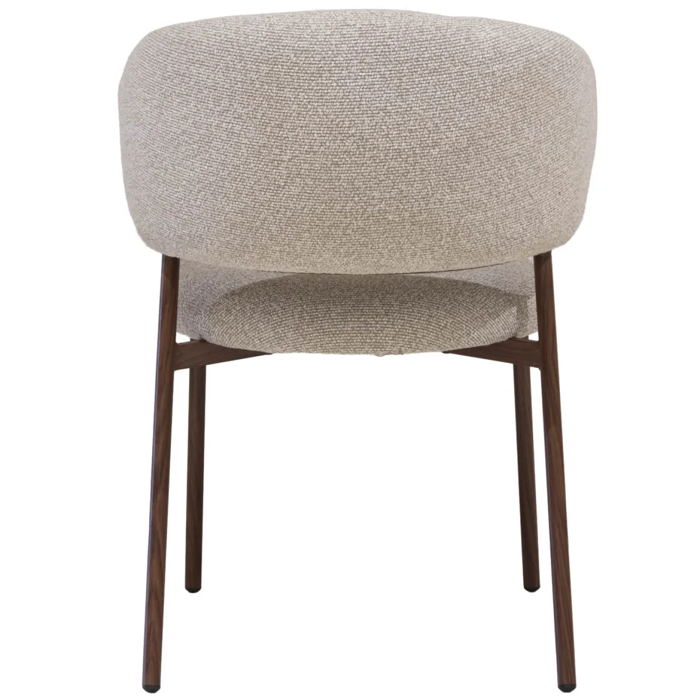 Eetkamerstoel Feya Beige/Walnoot - Giga Meubel